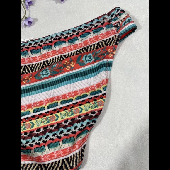 NEW Becca Tapestry Tab Side Hipster‎ Bikini Bottom in Mango [SZ Small ] - Picture 10 of 11